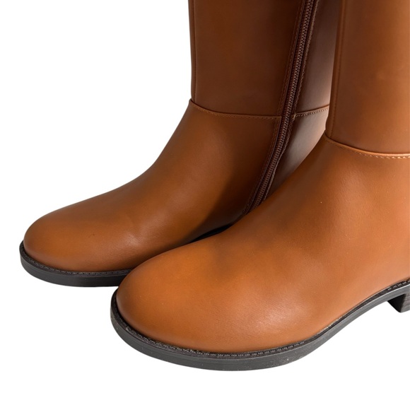 BANDOLINO Romi Womens Faux Leather Round Toe Knee-High Boots in Medium Natural 7 - Picture 11 of 15